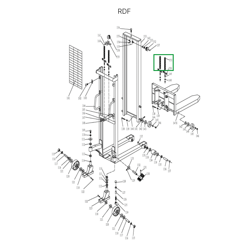 Цепь гидроузла  для RDF1016